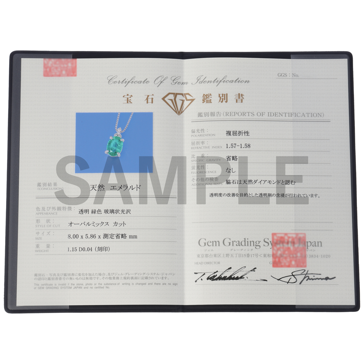 【Sunny＆Bloom】エメラルドネックレス1ct