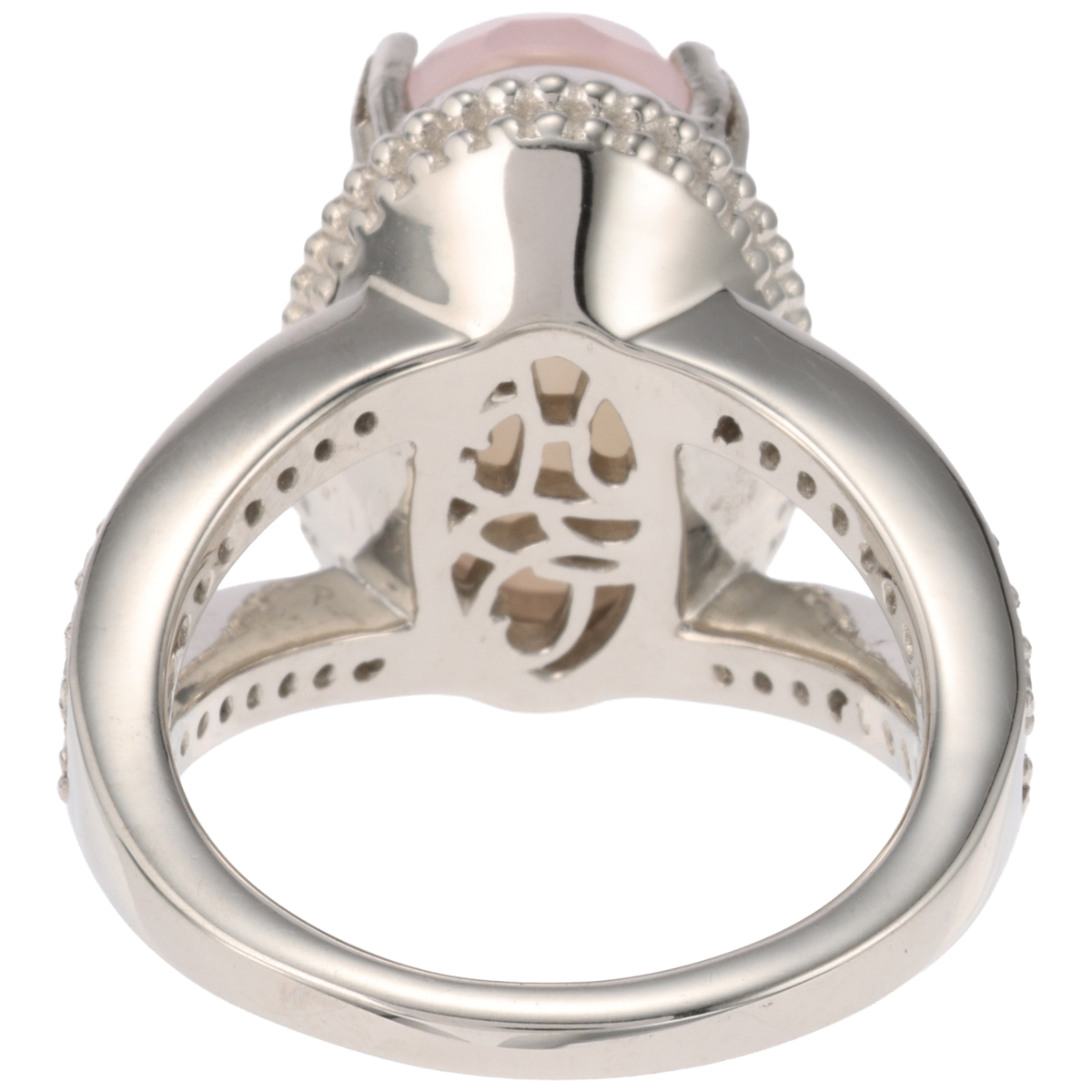 【ヒラリージョイ　クチュール】ローズクオーツ・ダブレットリング