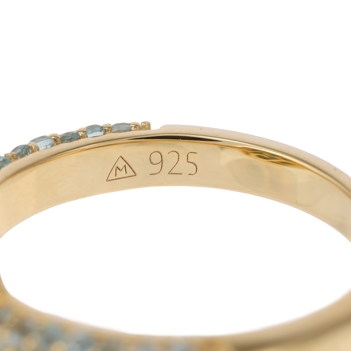 【ヒラリージョイ　クチュール】ラリマー＆スイスブルートパーズリング