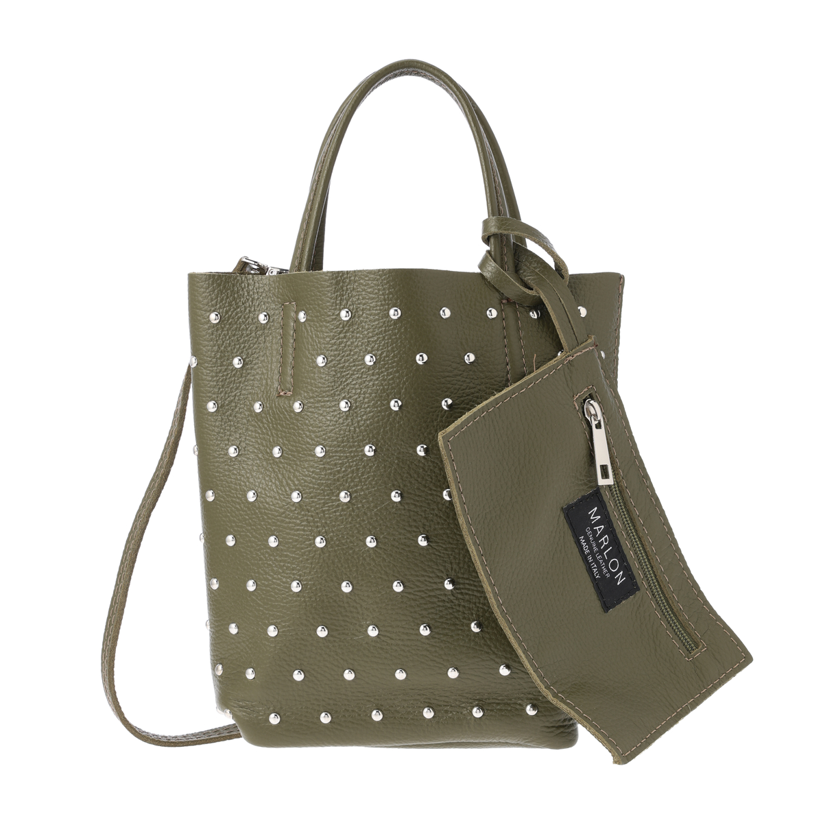 【MARLON FIRENZE】 DOLLAROスタッズ付きトートバッグ　SHOPPER　MINI