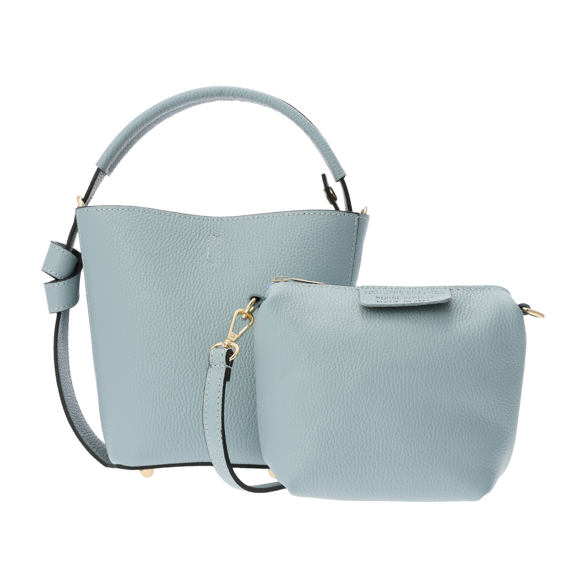 【MARLON FIRENZE】DOLLARO ポーチ付き２WAYバケツバッグ　SECCHIELLO　IVY