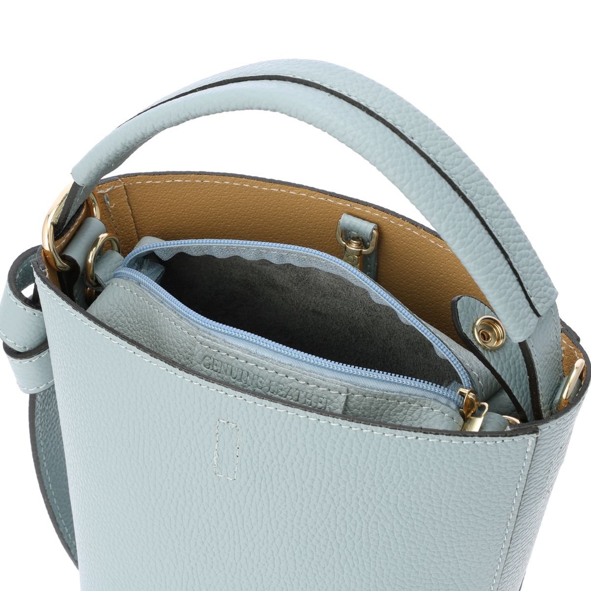 【MARLON FIRENZE】DOLLARO ポーチ付き２WAYバケツバッグ　SECCHIELLO　IVY