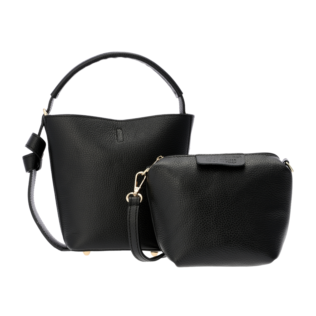 【MARLON FIRENZE】DOLLARO ポーチ付き２WAYバケツバッグ　SECCHIELLO　IVY