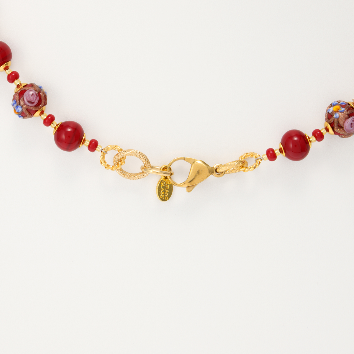 【ランティーカ・ペルラ】アンティーク調ベネチアンビーズネックレス