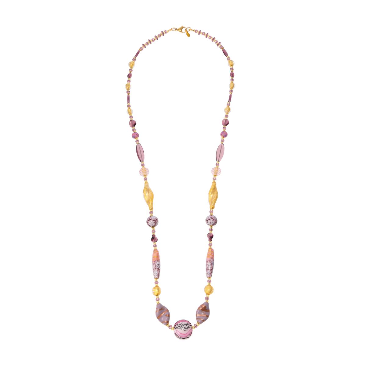 【ランティーカ・ペルラ】ベネチアンビーズロングネックレス