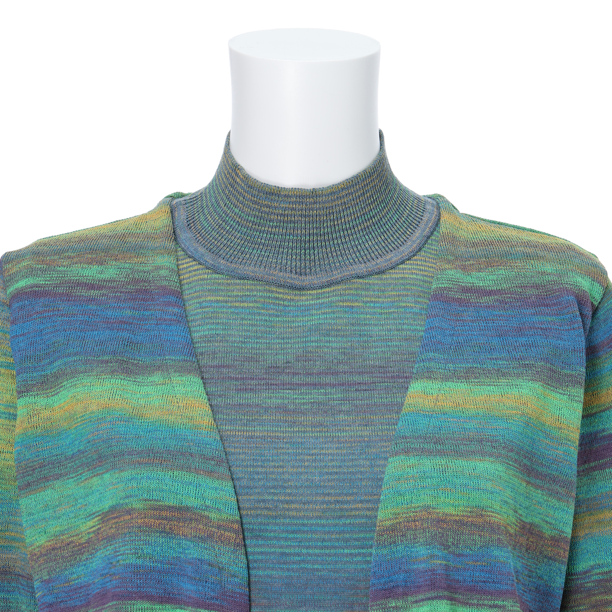 【Cosmo Polaris（コスモポラリス）】かすりボーダーアンサンブル