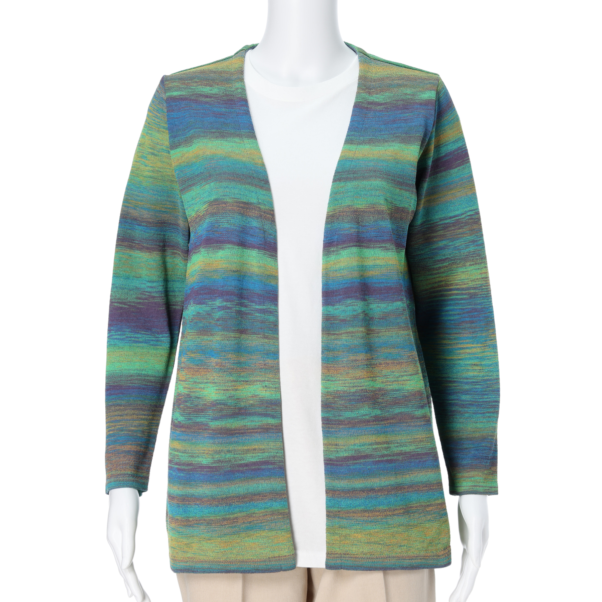 【Cosmo Polaris（コスモポラリス）】かすりボーダーアンサンブル