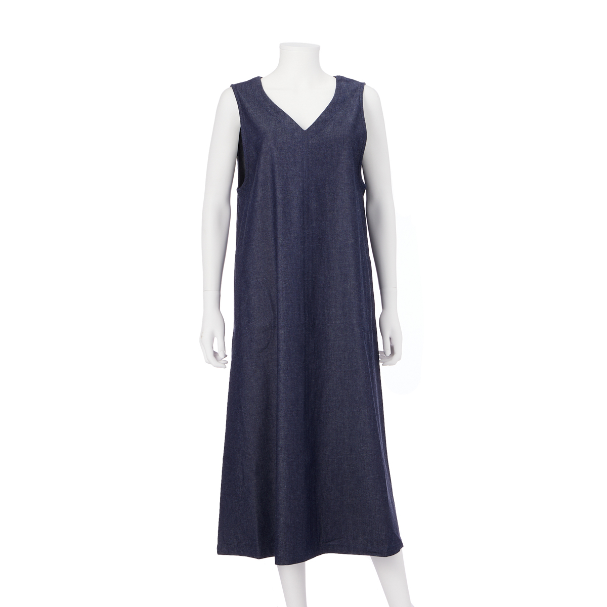 【レーシーフォレスト】カイハラデニム　Vネックジャンスカ　