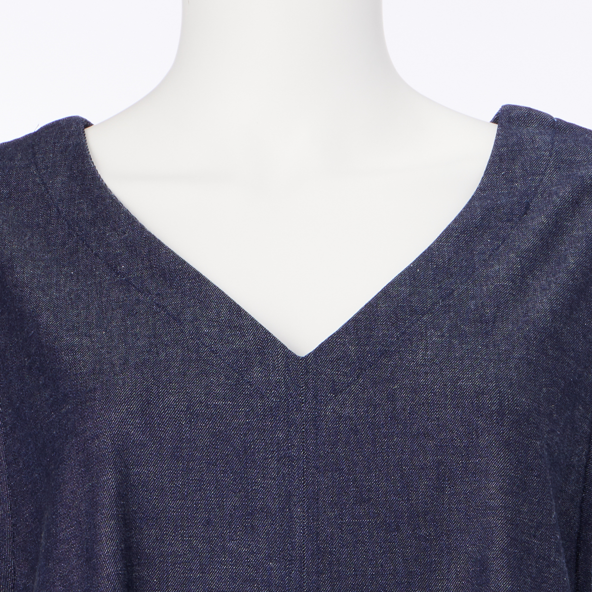 【レーシーフォレスト】カイハラデニム　Vネックジャンスカ　