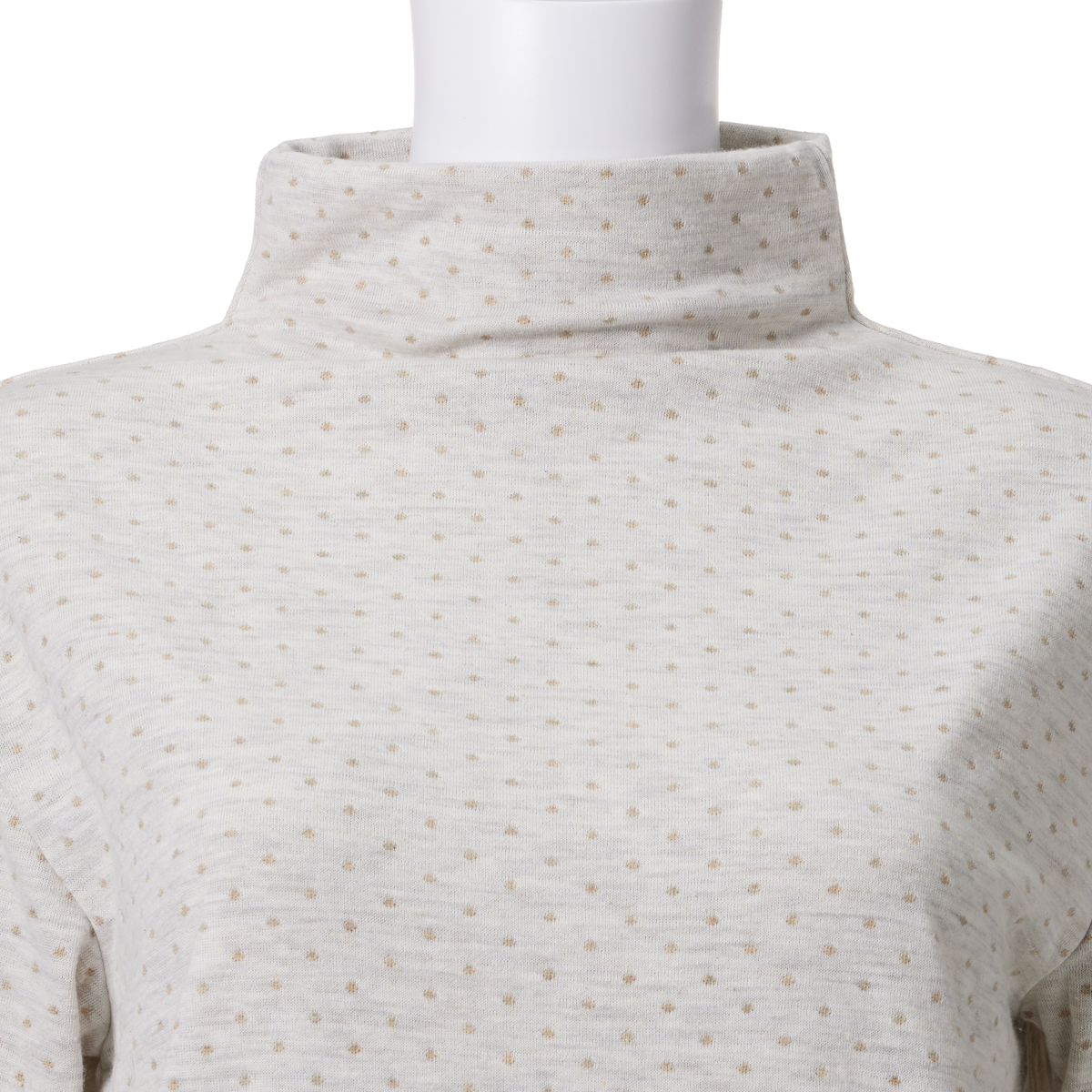 【レーシーフォレスト】トップ接結　ボトルネックカットソー　