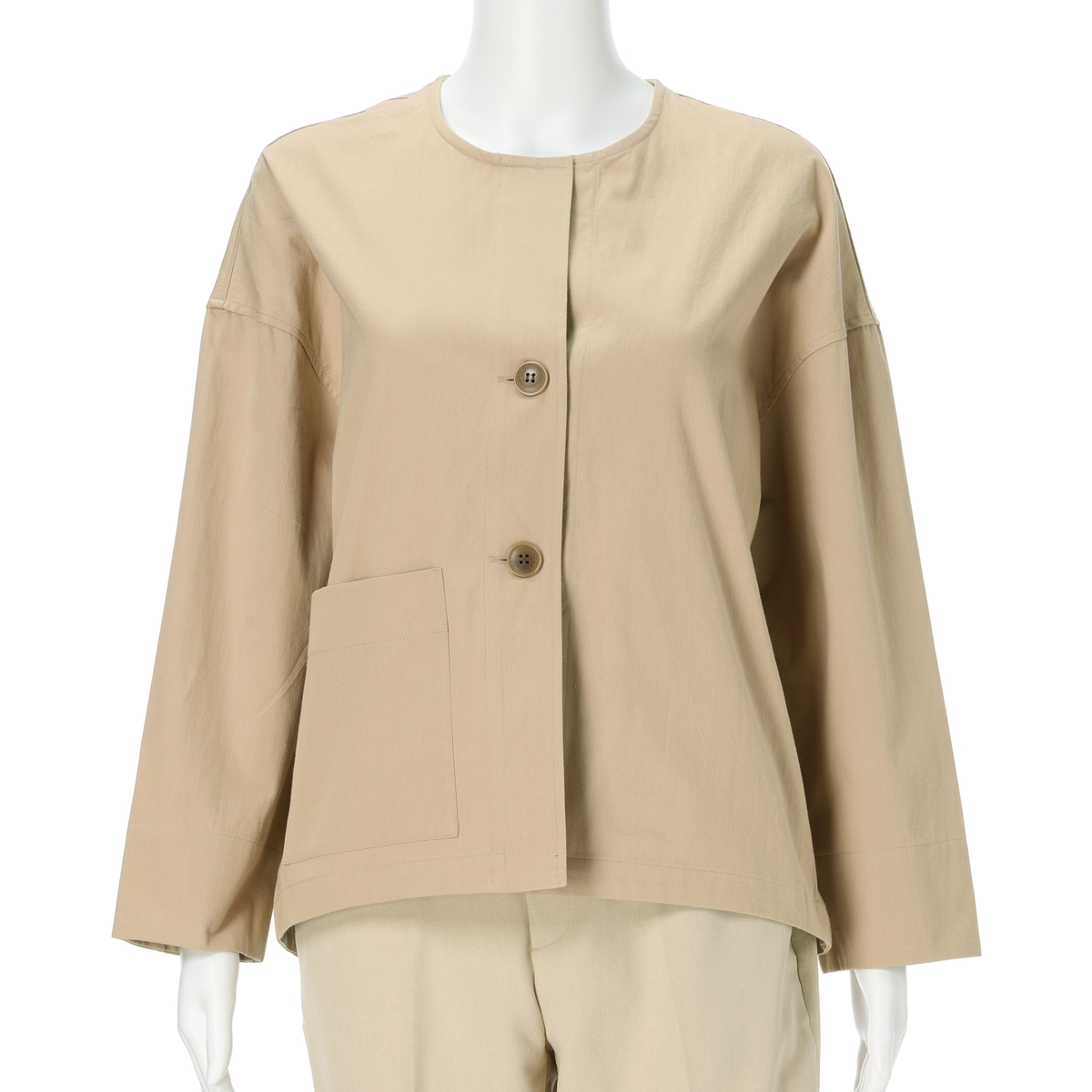 レーシーフォレスト　バーバリーノーカラーJK