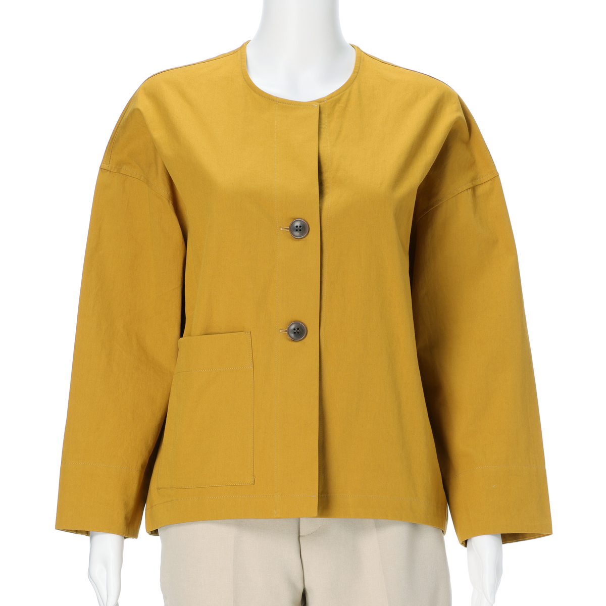 レーシーフォレスト　バーバリーノーカラーJK