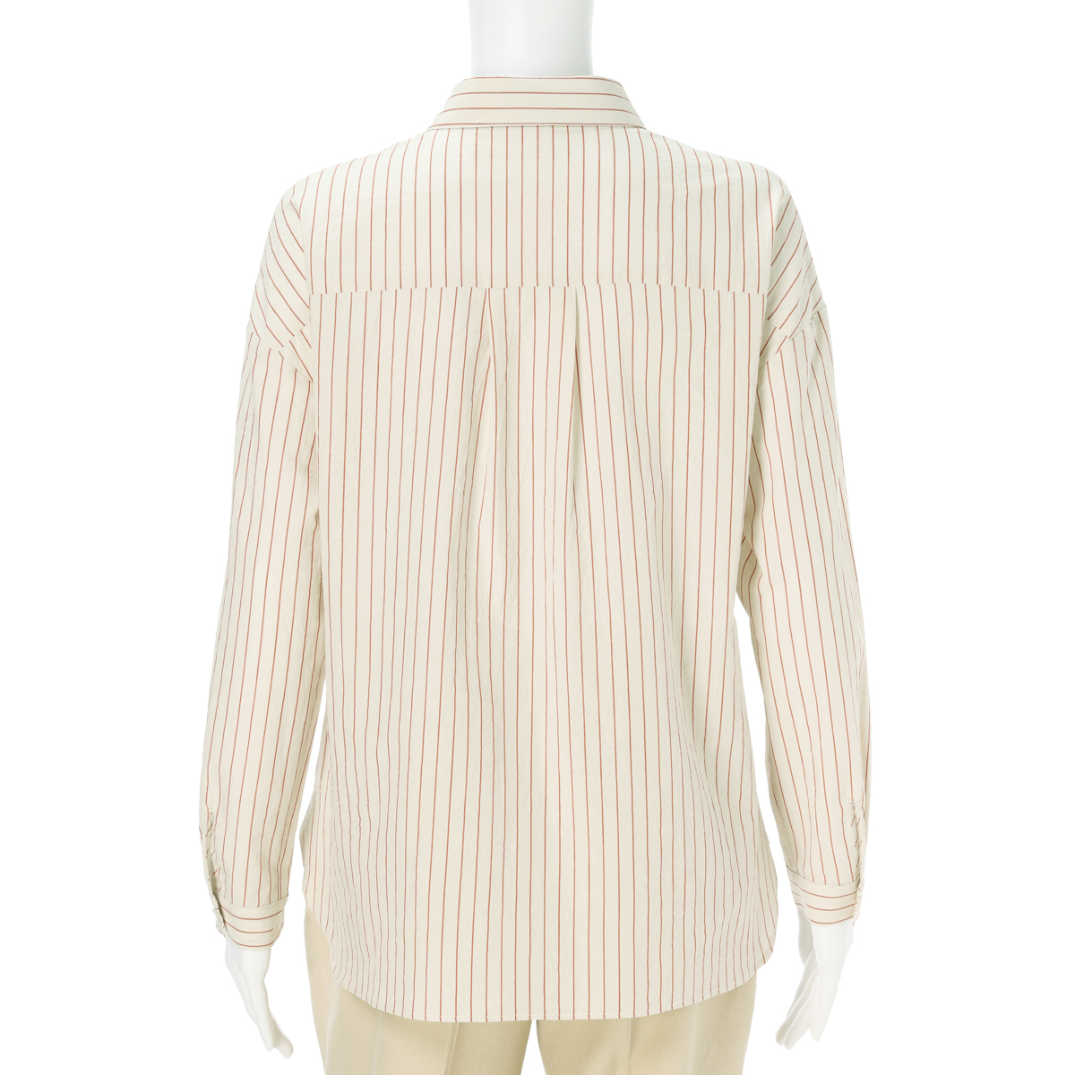 レーシーフォレスト　綿麻　無地＆チェック　丸衿シャツ