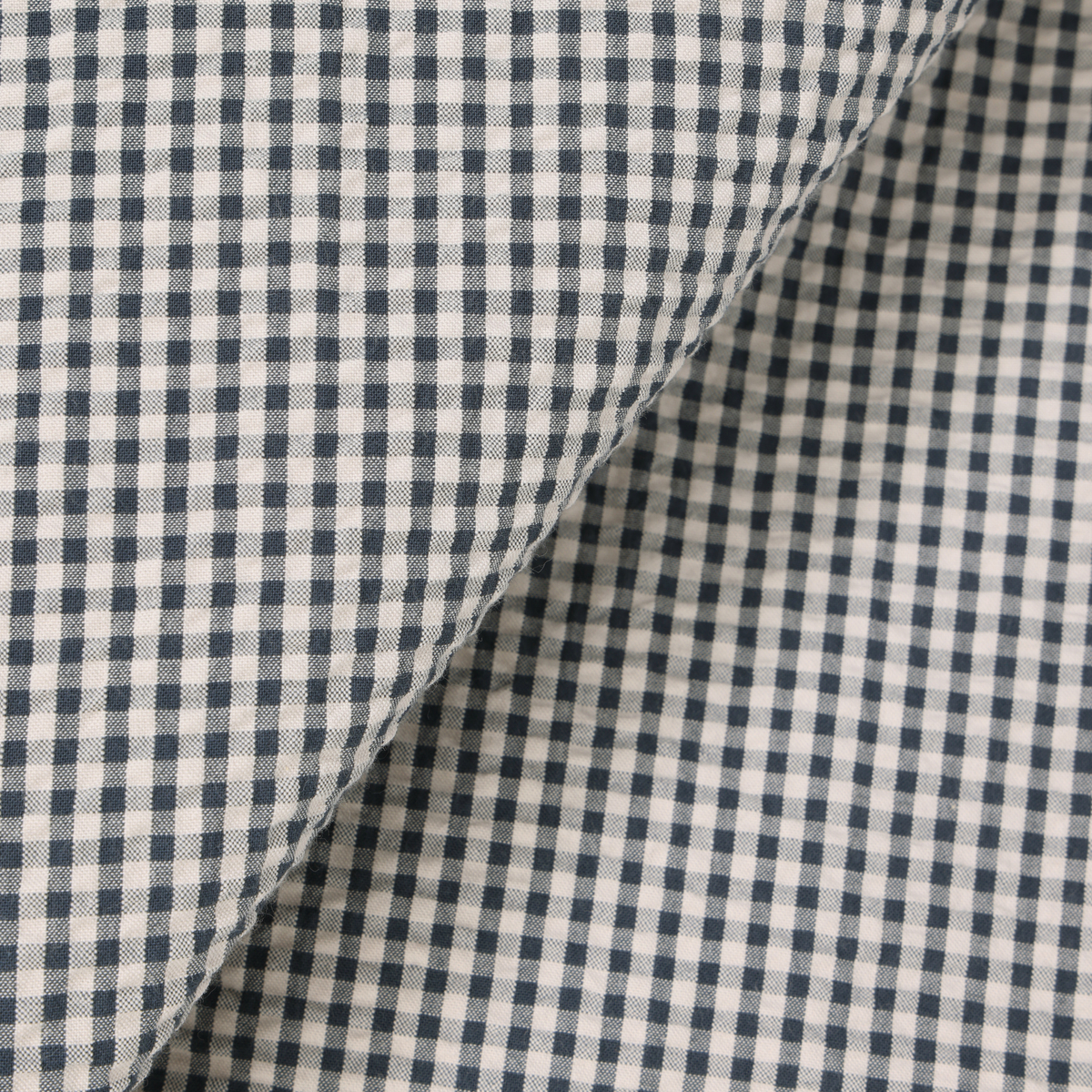 レーシーフォレスト　ドビーサッカーボトルネックBL