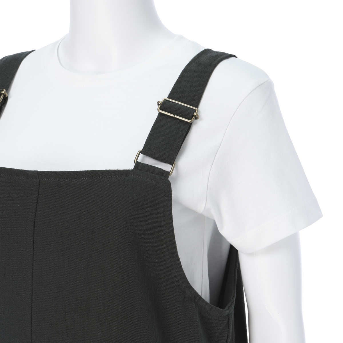 【レーシーフォレスト】綿麻カツラギ　ジャンスカ