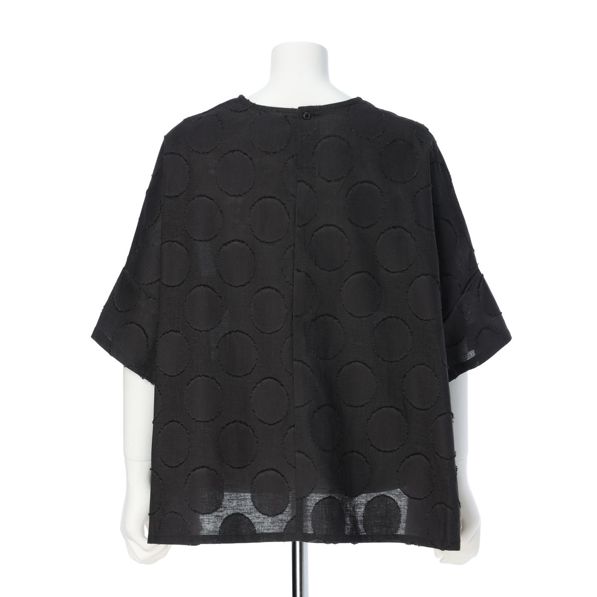 【レーシーフォレスト】水玉フロッキー加工 ビッグTBL