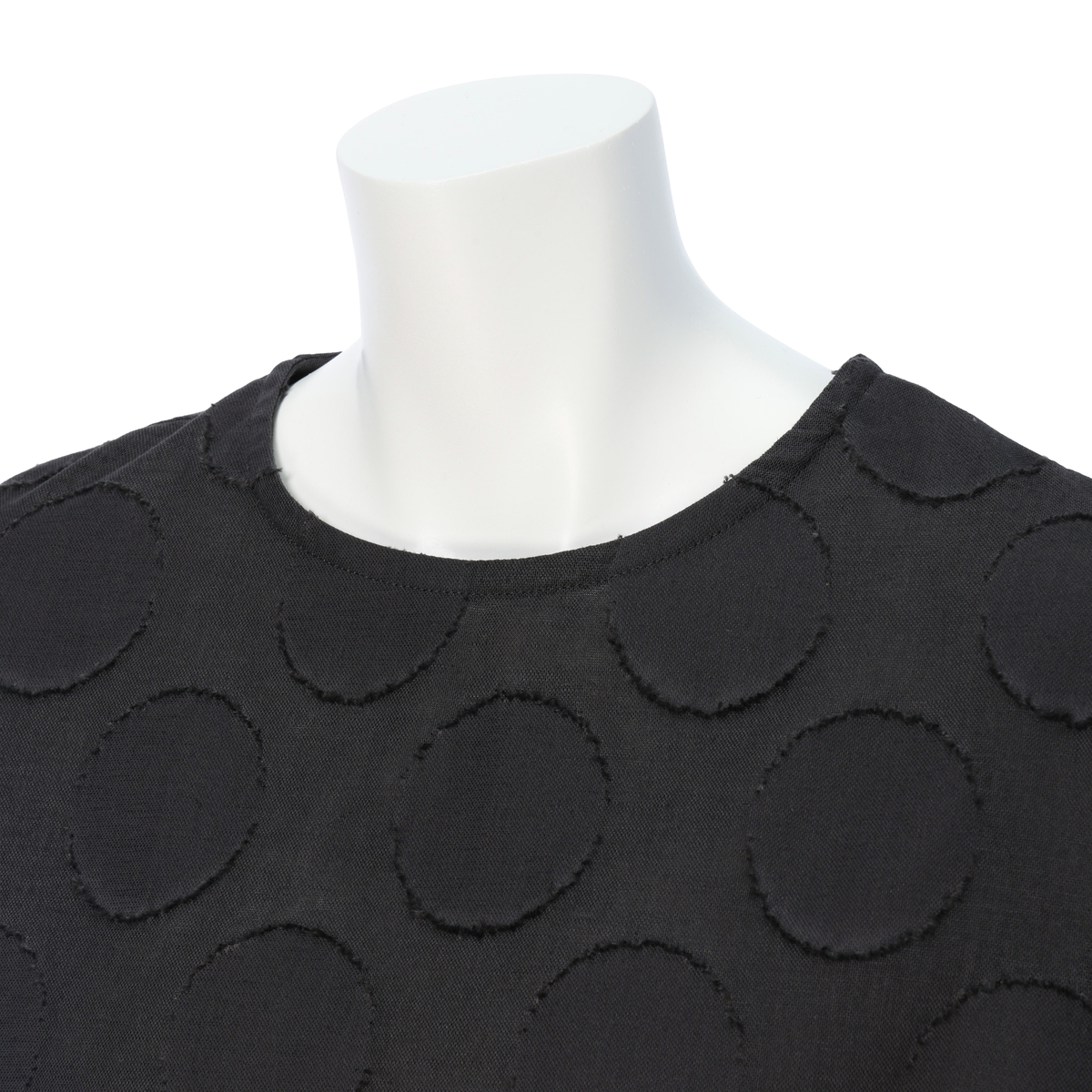 【レーシーフォレスト】水玉フロッキー加工 ビッグTBL