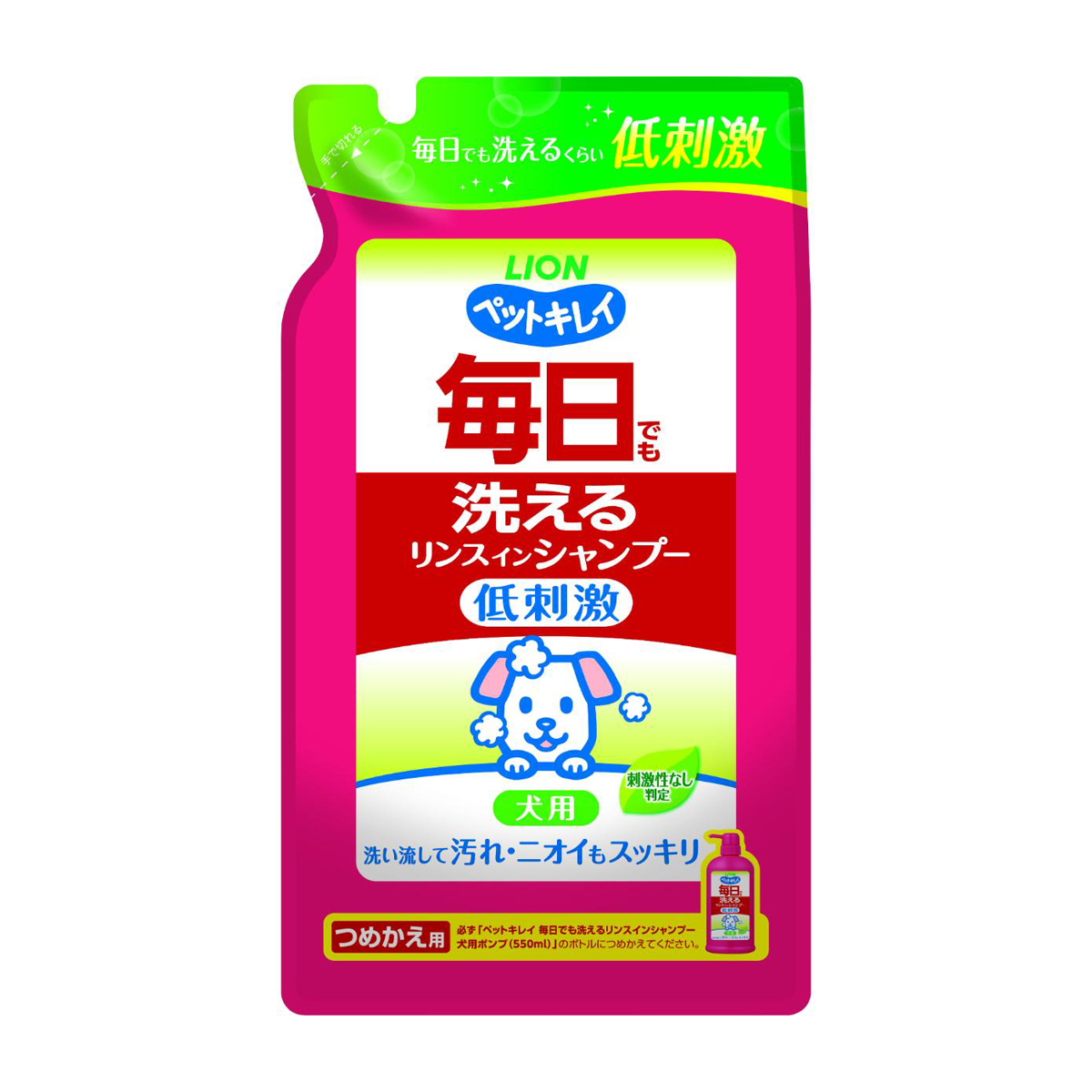 【ペット】ペットキレイ 毎日でも洗える リンスインシャンプー 犬用 つめかえ用 400ml