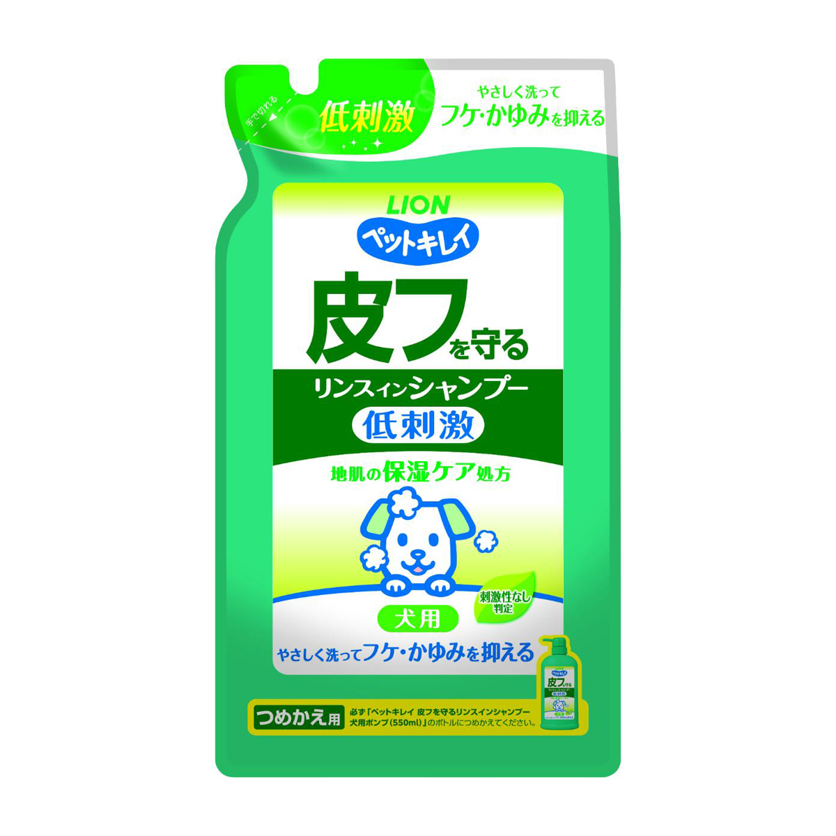 【ペット】ペットキレイ 皮フを守る リンスインシャンプー 犬用 つめかえ用 400ml