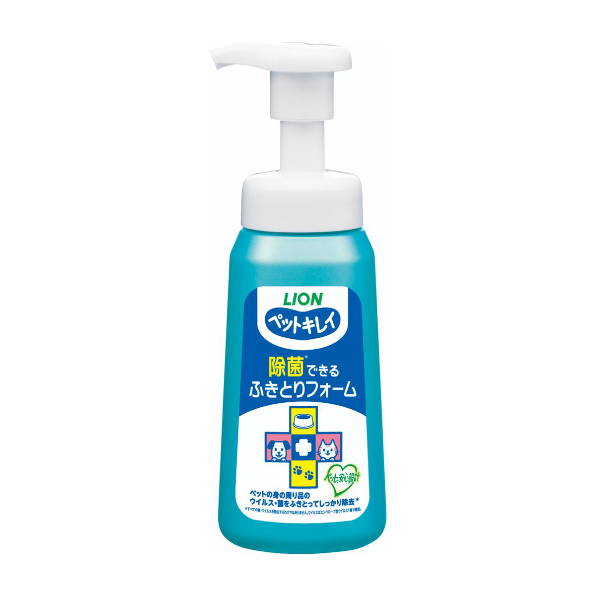 【ペット】ペットキレイ 除菌できる ふきとりフォーム 250ml