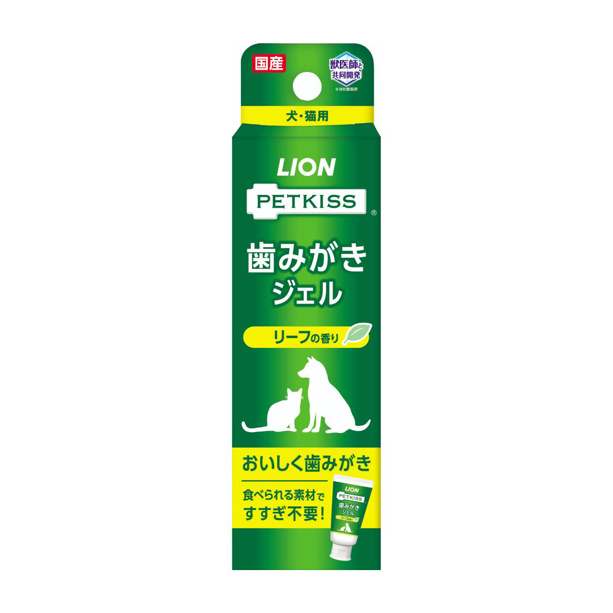 【ペット】PETKISS 歯みがきジェル リーフの香り 40g