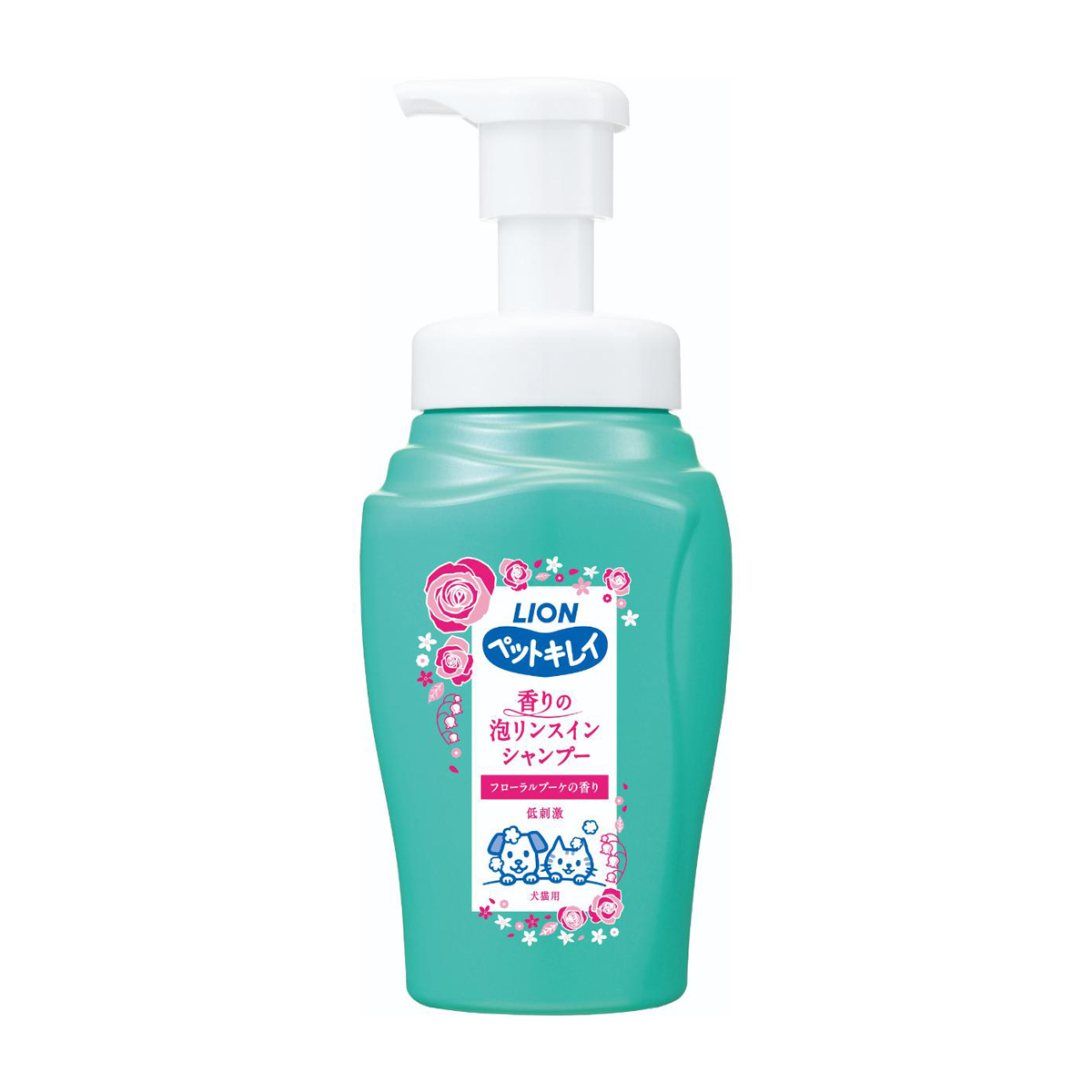 【ペット】ペットキレイ 香りの泡リンスインシャンプー 犬猫用 450ml