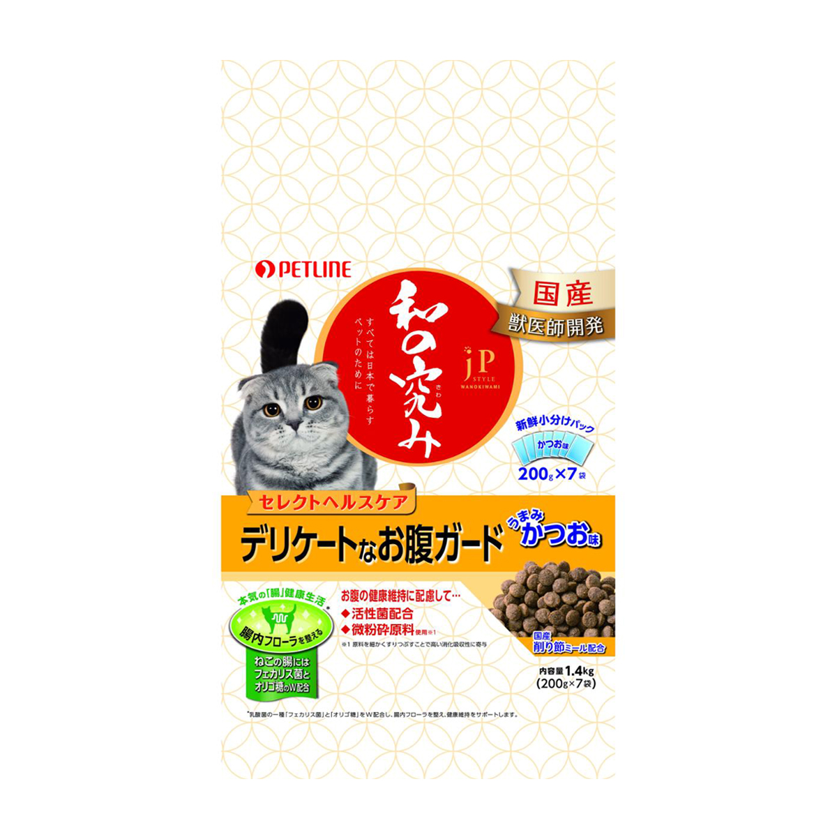 【ペット】JPスタイル 和の究み セレクトヘルスケア デリケートなお腹ガード 1.4kg(200g×7)