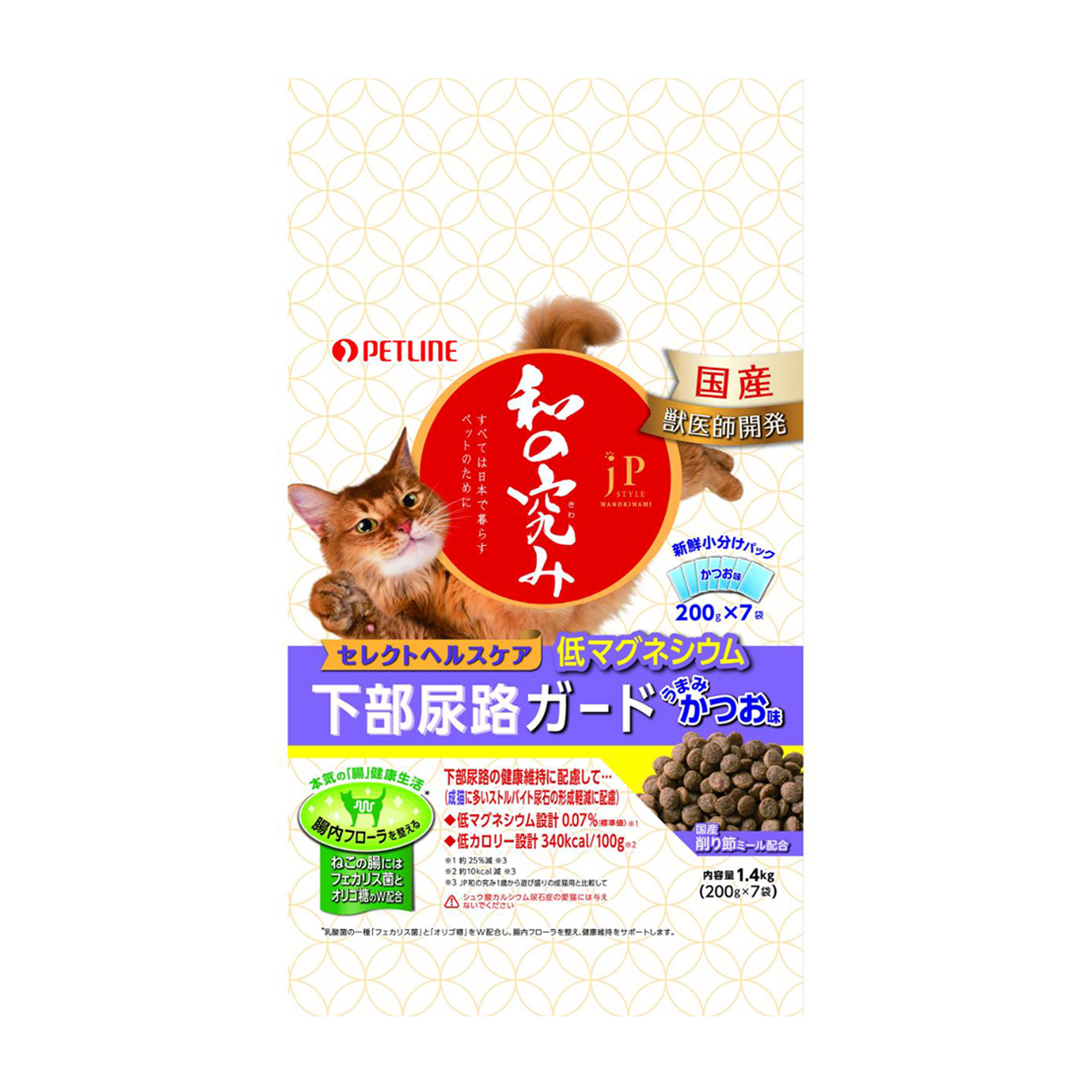 【アウトレット】【ペット】JPスタイル 和の究み セレクトヘルスケア 下部尿路ガード 低マグネシウム 1.4kg(200g×7) 260131