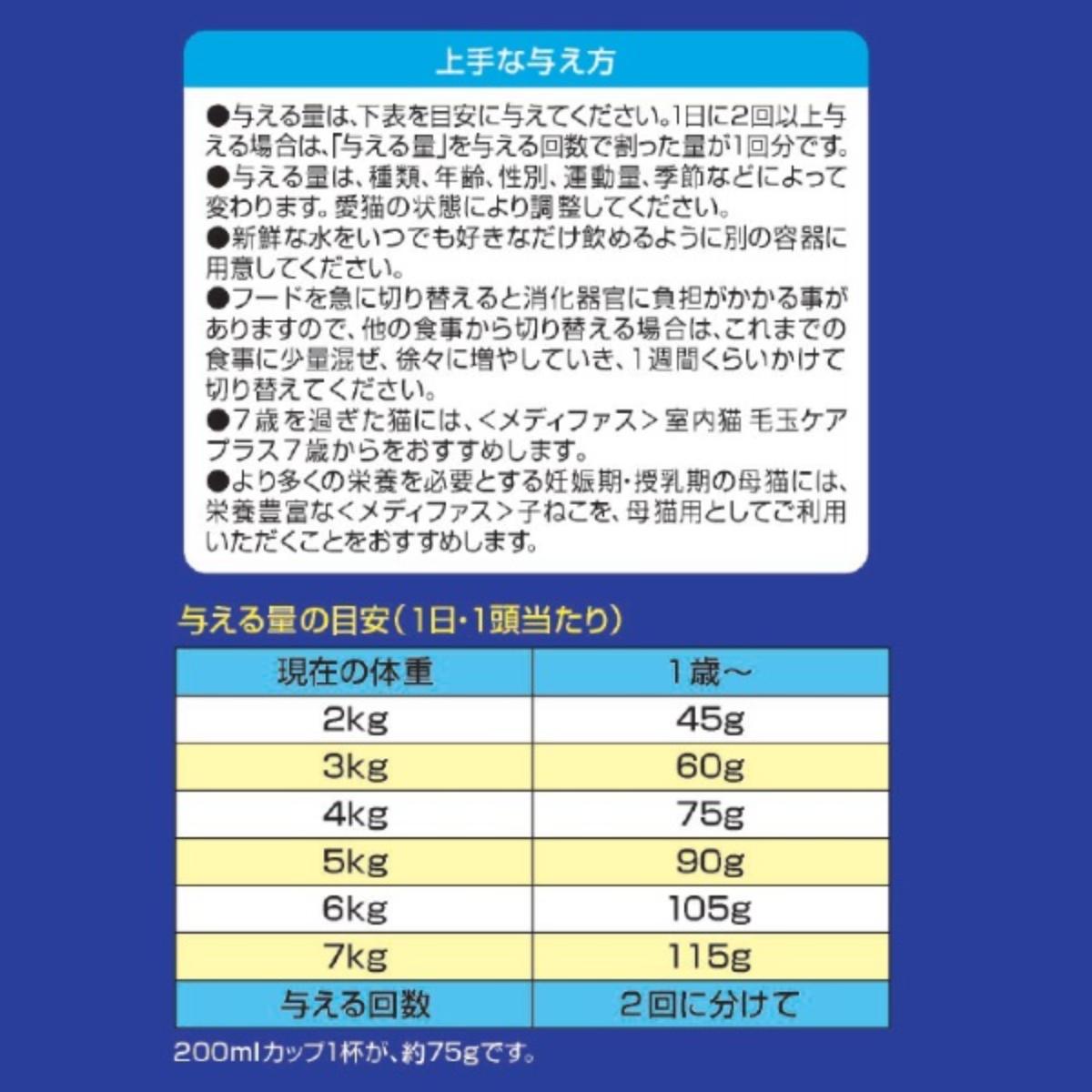 【ペット】メディファス 室内猫 毛玉ケアプラス 1歳から チキン&フィッシュ味 1.41kg(235g×6)