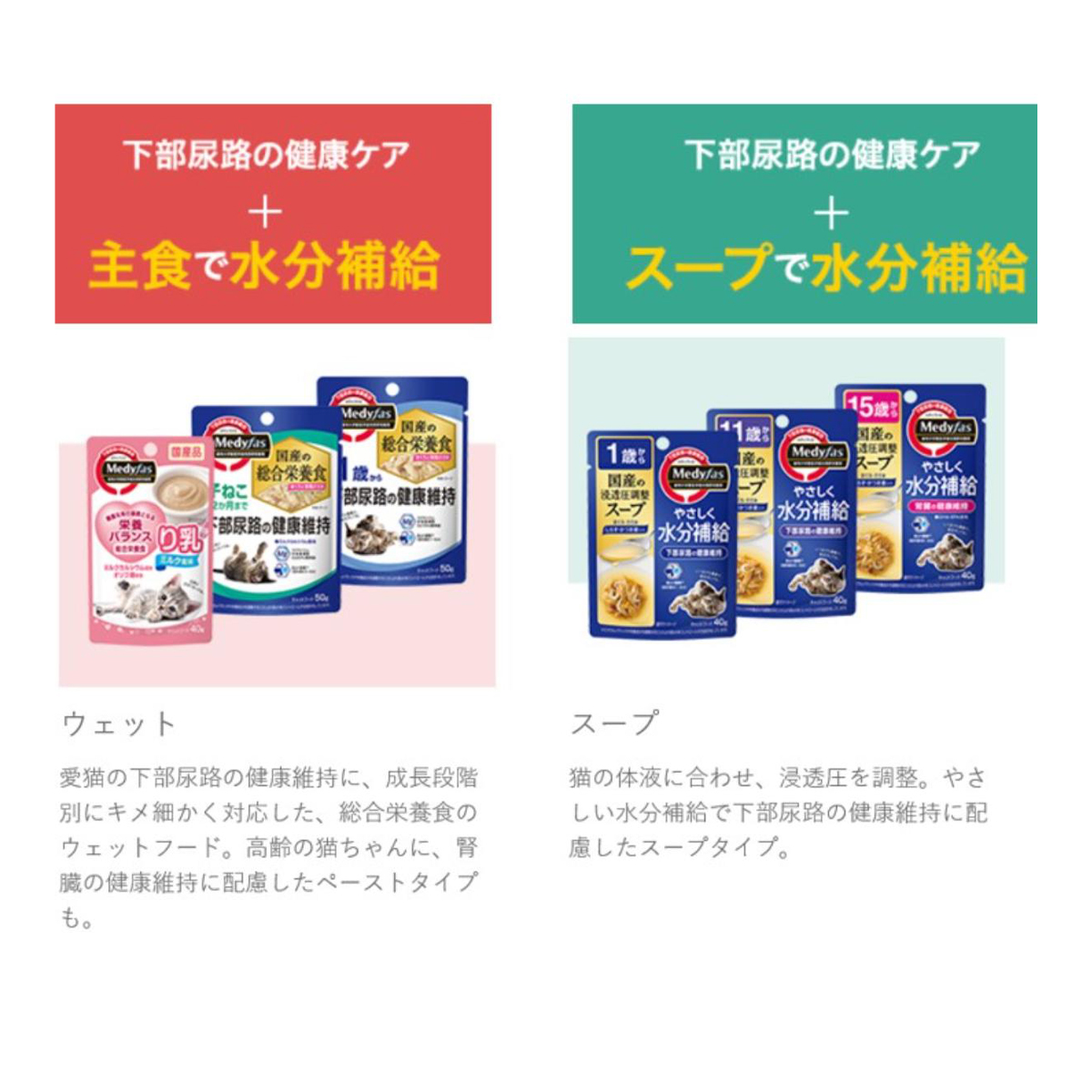 【ペット】メディファス 室内猫 毛玉ケアプラス 7歳から チキン＆フィッシュ味 1.41kg(235g×6) 260531
