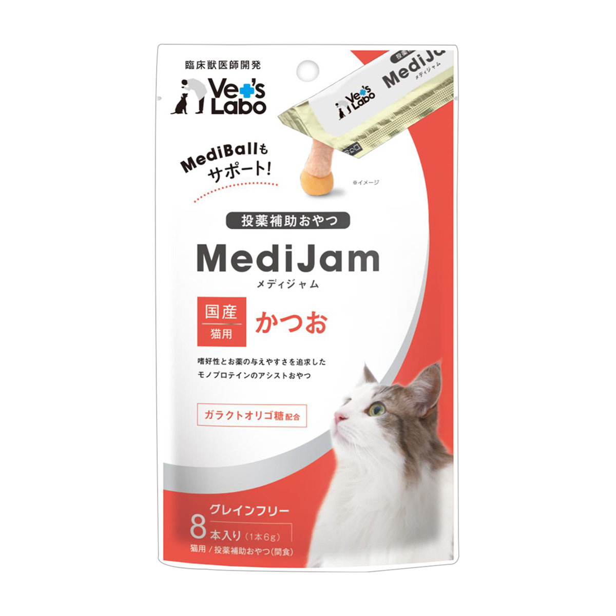 【ペット】メディジャム 猫用 かつお 48g