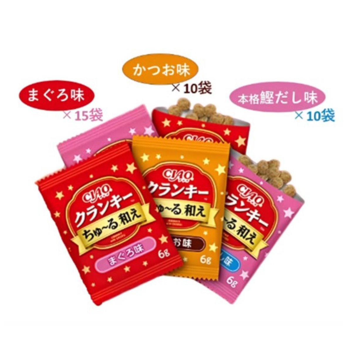 【ペット】CIAO クランキーちゅ～る和え 35袋入り まぐろ・かつおバラエティ 6g×35袋 260531
