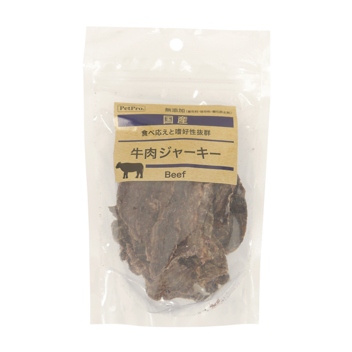 【ペット】ペットプロ 国産おやつ 牛肉ジャーキー 47g