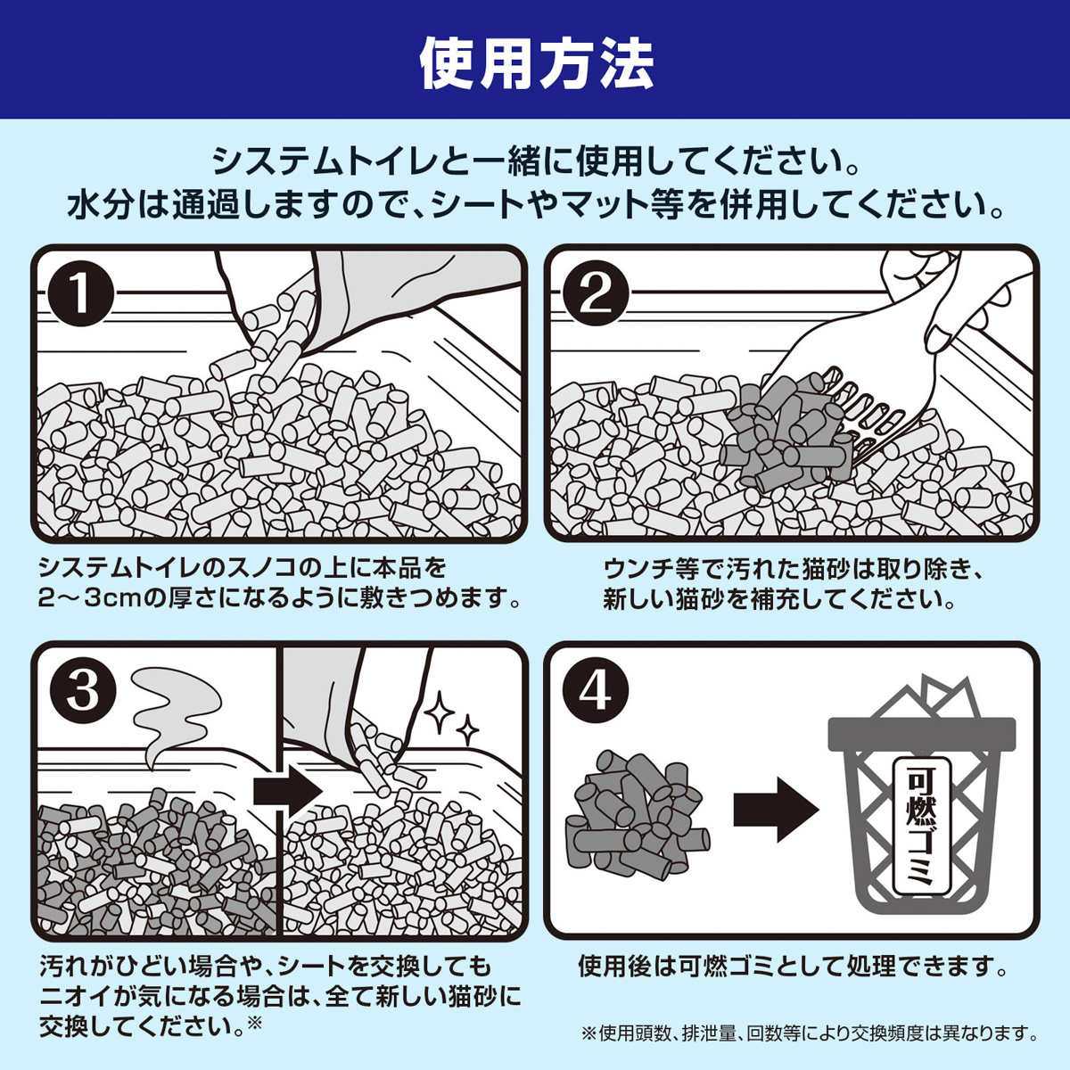 【ペット】デオフリー システムトイレ用強力消臭サンドプラス 3.5L