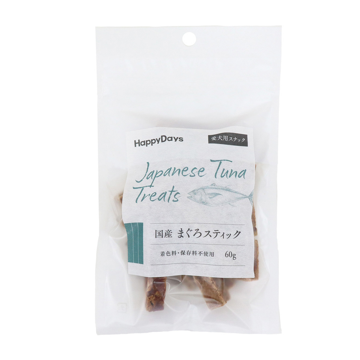 【ペット】HappyDays 国産まぐろスティック 犬用 60g