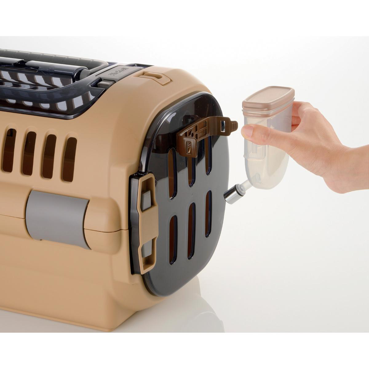 【ペット】キャンピングキャリーファイン ダブルドア S ブラウン