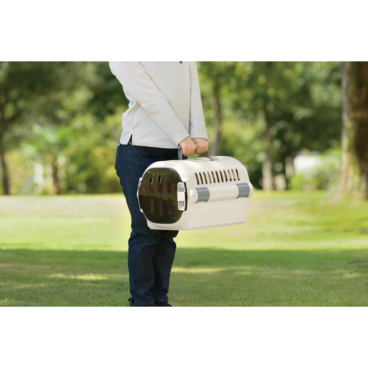 【ペット】キャンピングキャリーファイン S アイボリー