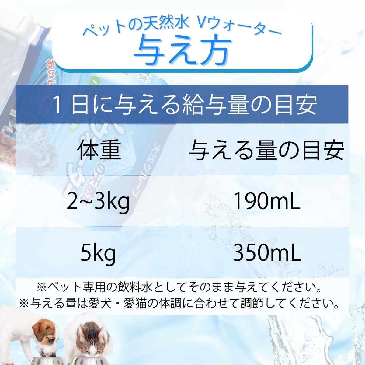 【ペット】ペットの天然水 Vウォーター 2L 270410