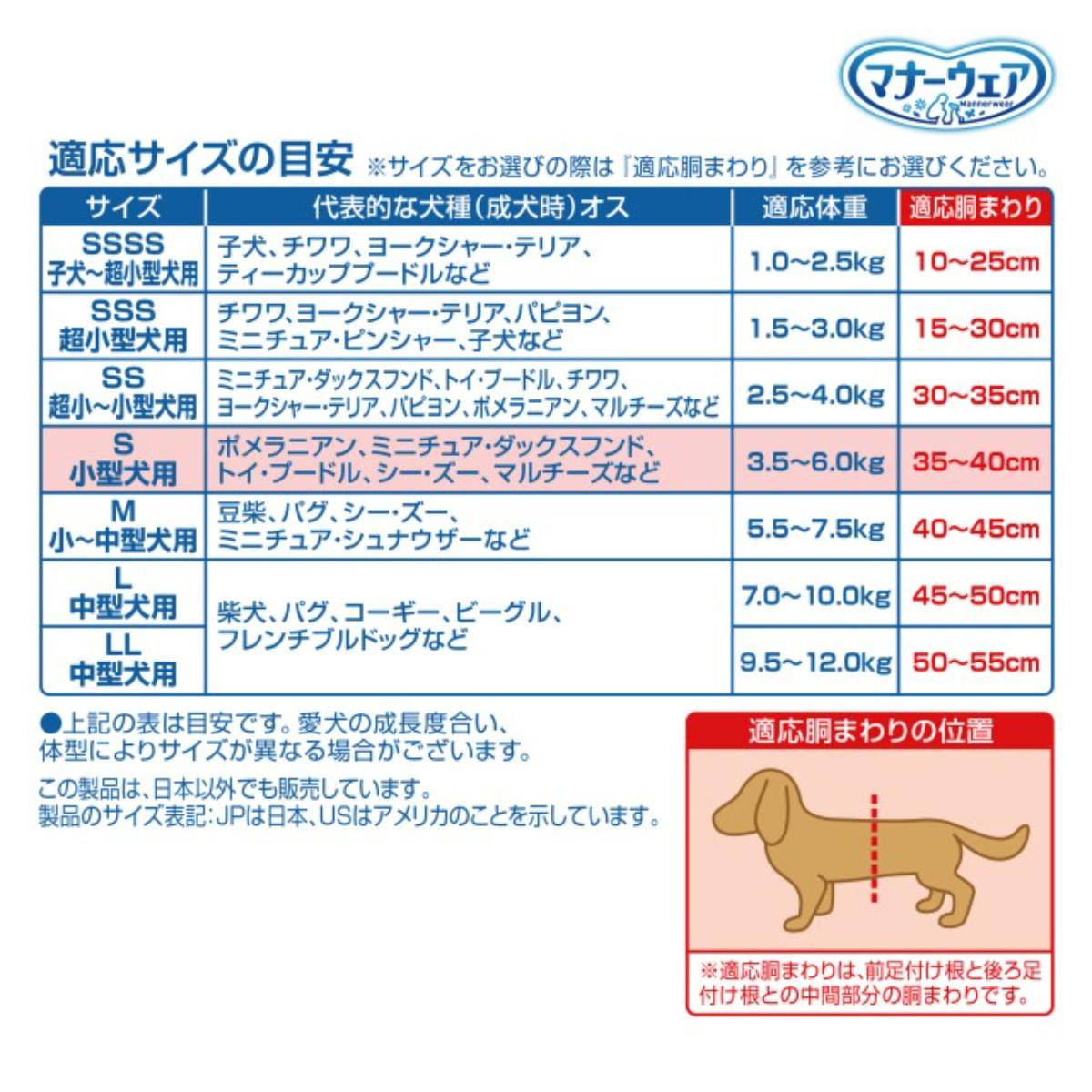 【ペット】マナーウェア 男の子用 Sサイズ モカストライプ・ライトブルージーンズ 46枚