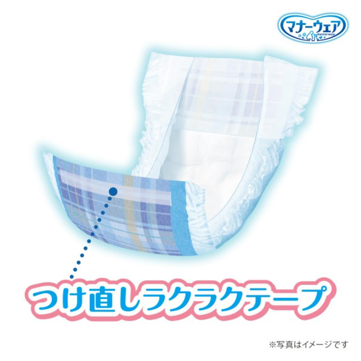 【ペット】マナーウェア 男の子用 SSSSサイズ 青チェック・紺チェック 52枚入