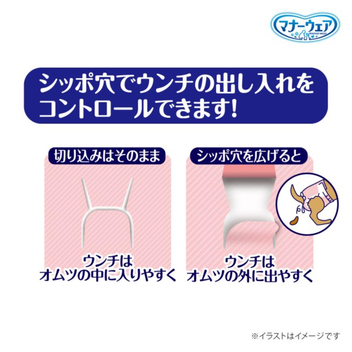【ペット】マナーウェア 長時間快適オムツ 女の子用 M 30枚