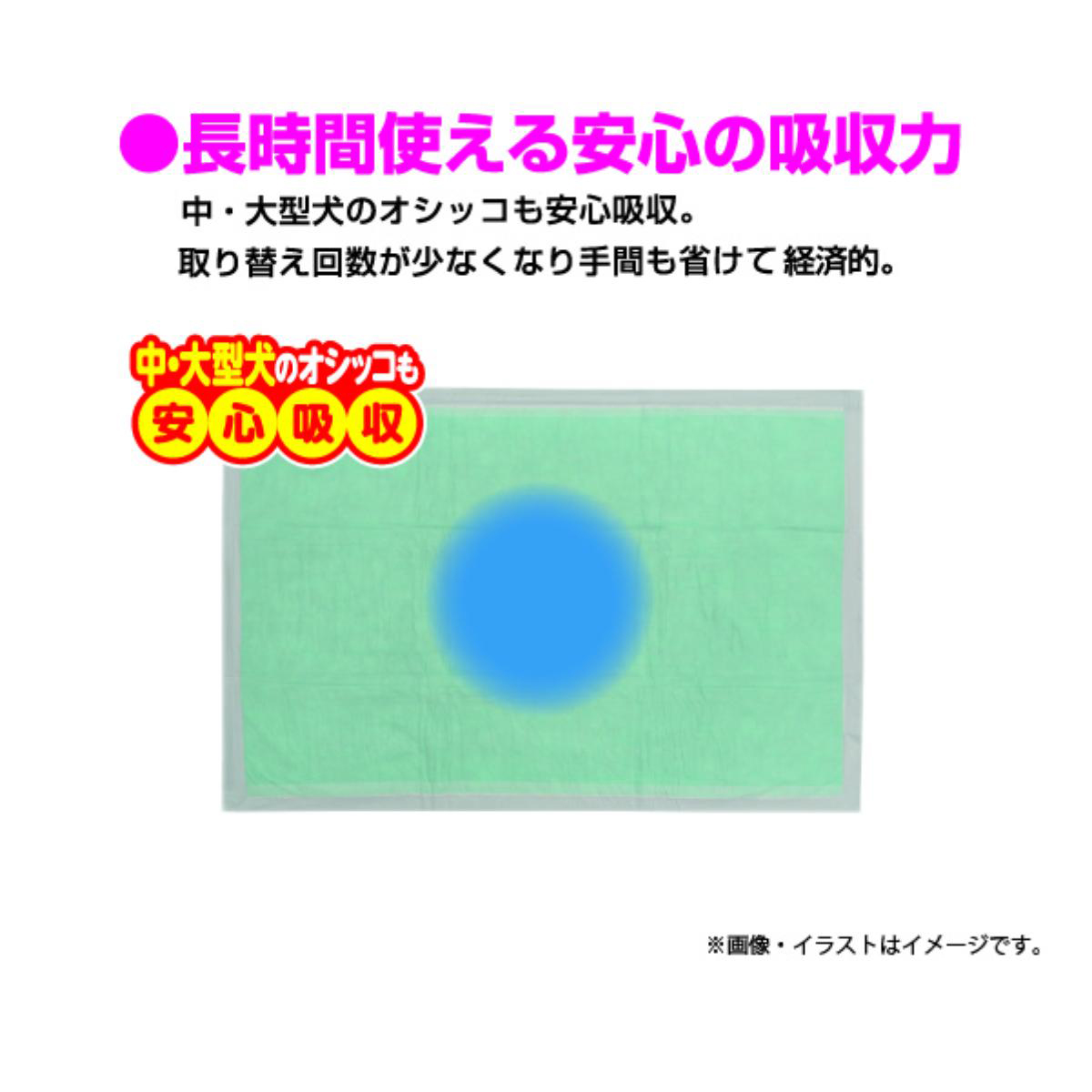 【ペット】消臭炭シート ダブルストップ スーパーワイド 20枚