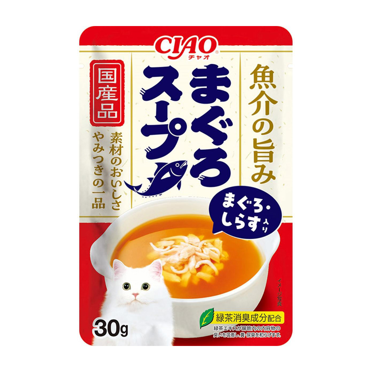 【ペット】ＣＩＡＯ　魚介の旨み　まぐろスープ　まぐろ・しらす入　３０ｇ