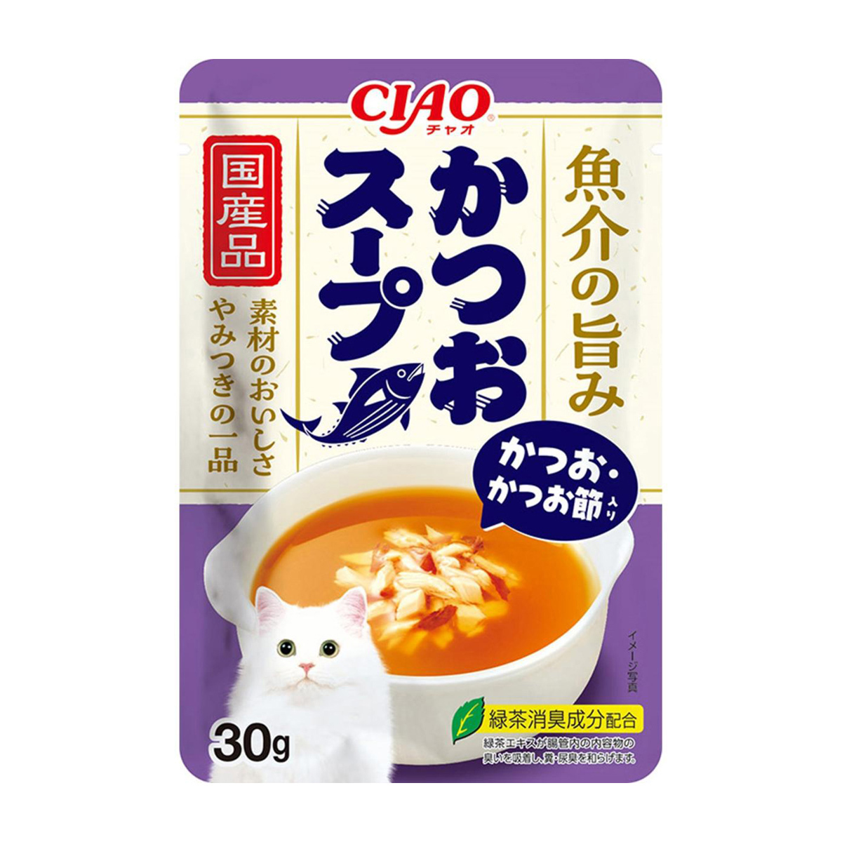 【ペット】ＣＩＡＯ　魚介の旨み　かつおスープ　かつお・かつお節入　３０ｇ
