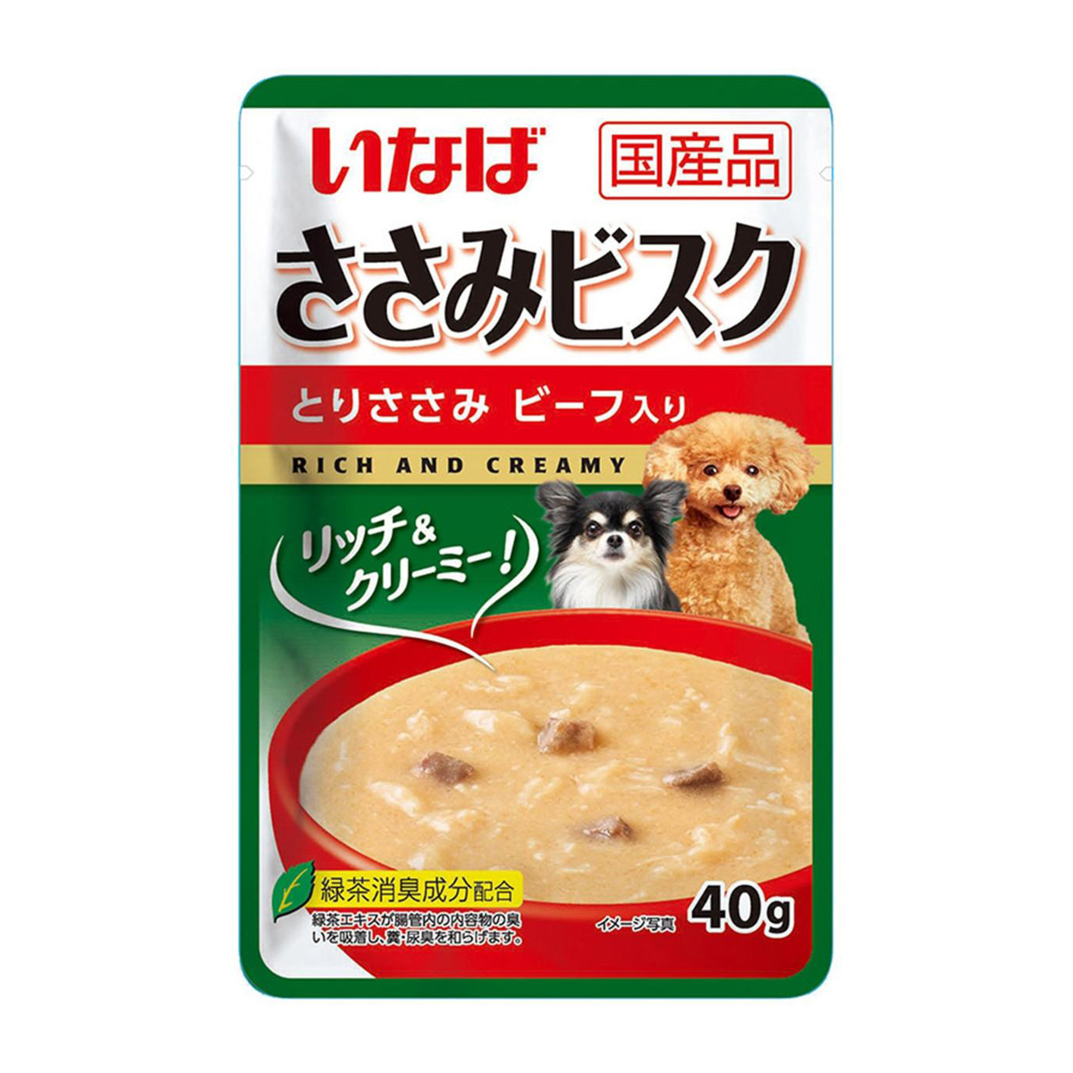 【ペット】いなば　ささみビスク　とりささみ　ビーフ入　４０ｇ