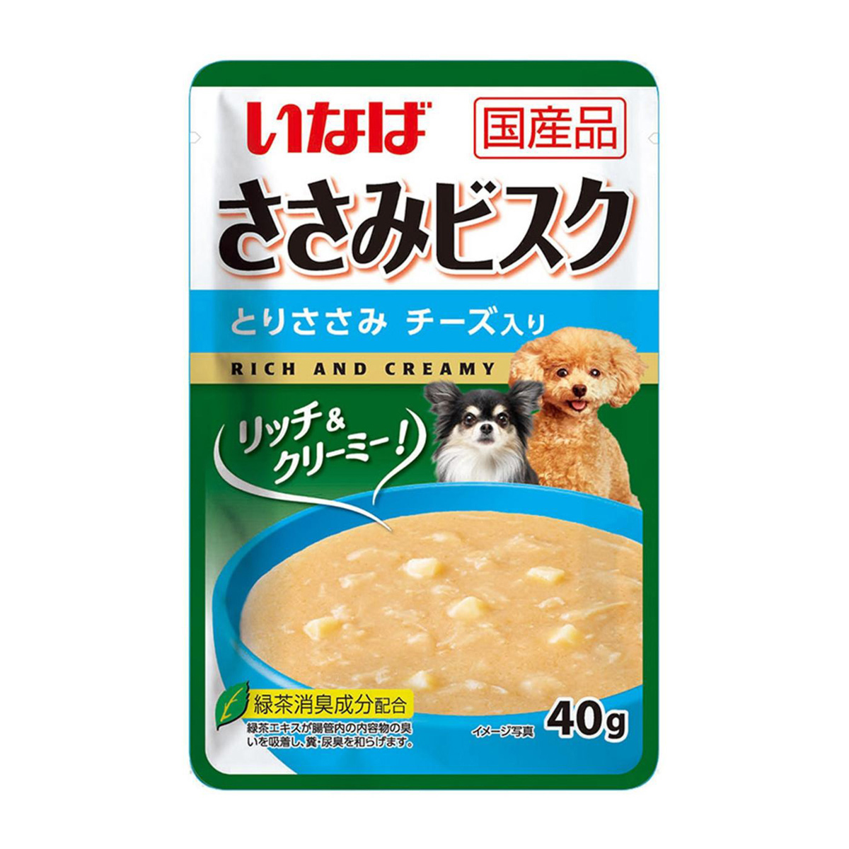 【ペット】いなば　ささみビスク　とりささみ　チーズ入　４０ｇ
