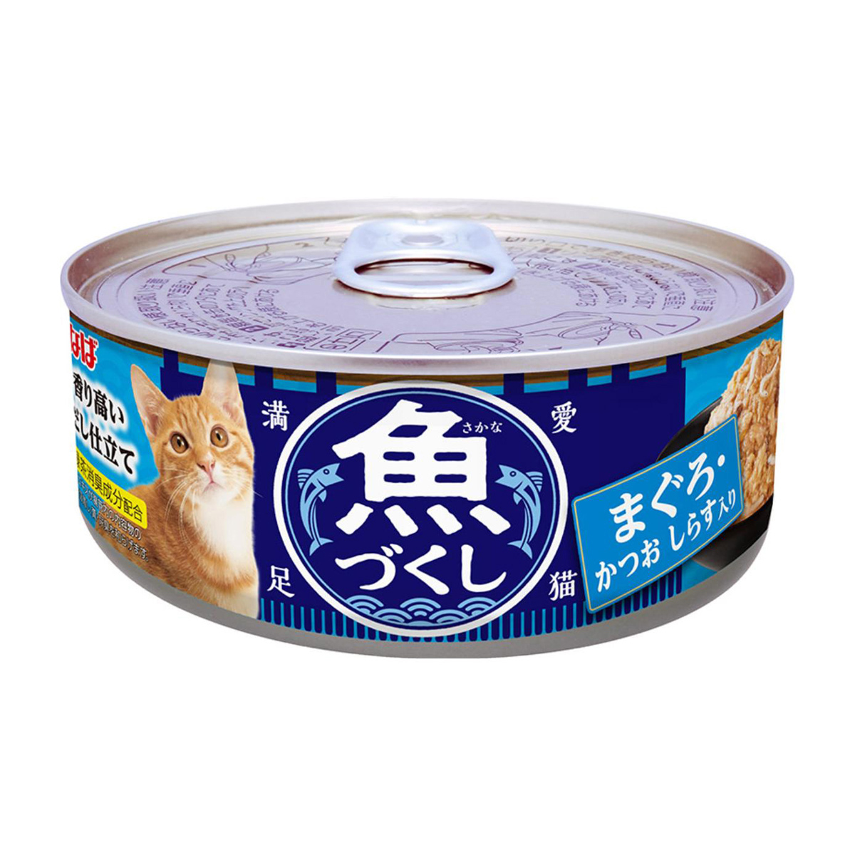 【ペット】魚づくし　缶　まぐろ・かつお　しらす入　６０ｇ