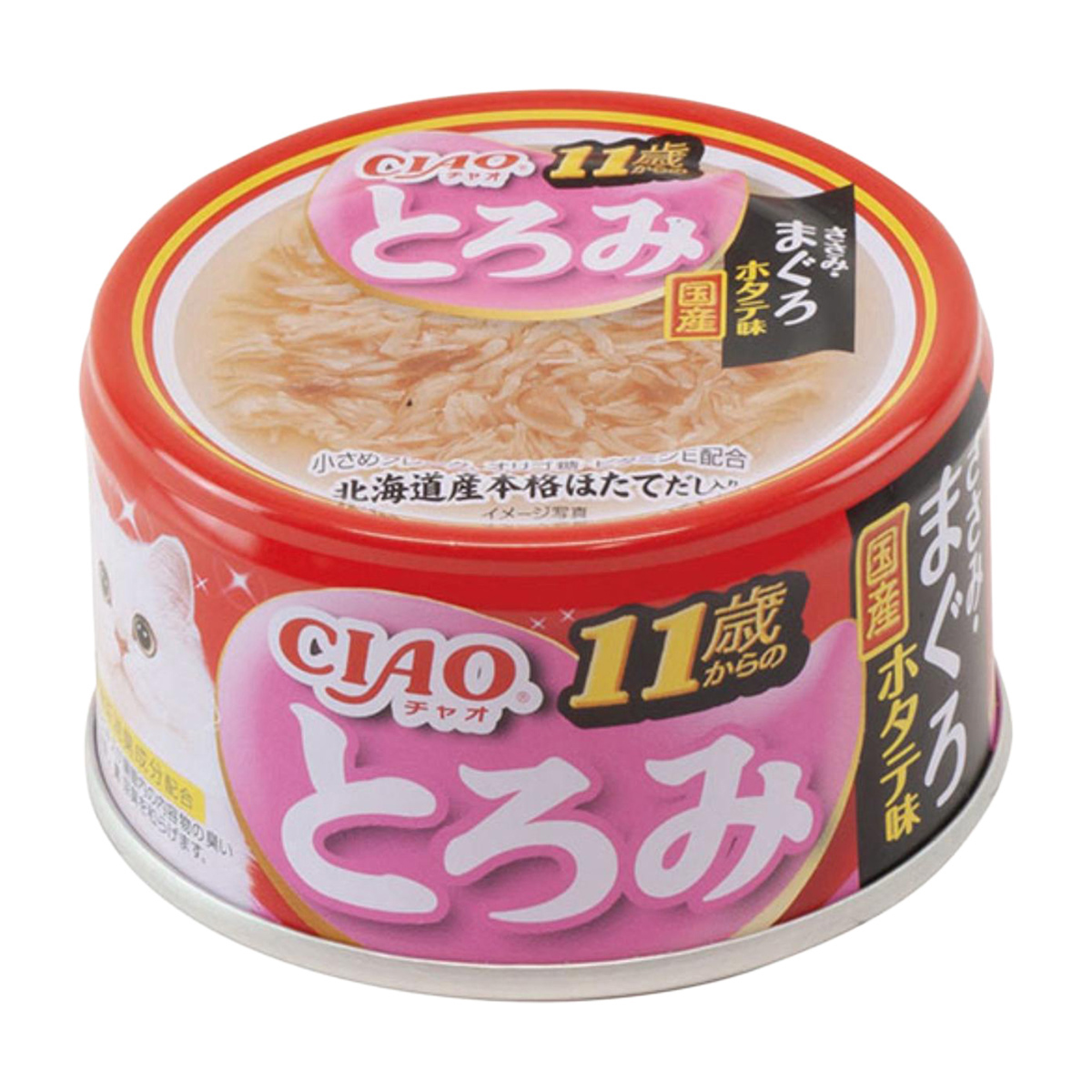 【ペット】ＣＩＡＯ　とろみ　１１歳からのささみ・まぐろ　ホタテ味　８０ｇ