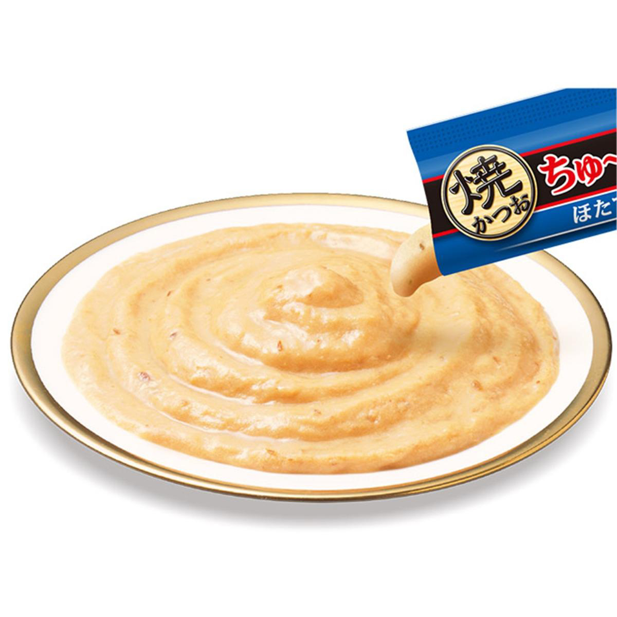 【ペット】CIAO 焼かつおちゅーる ほたて味 8g×4本