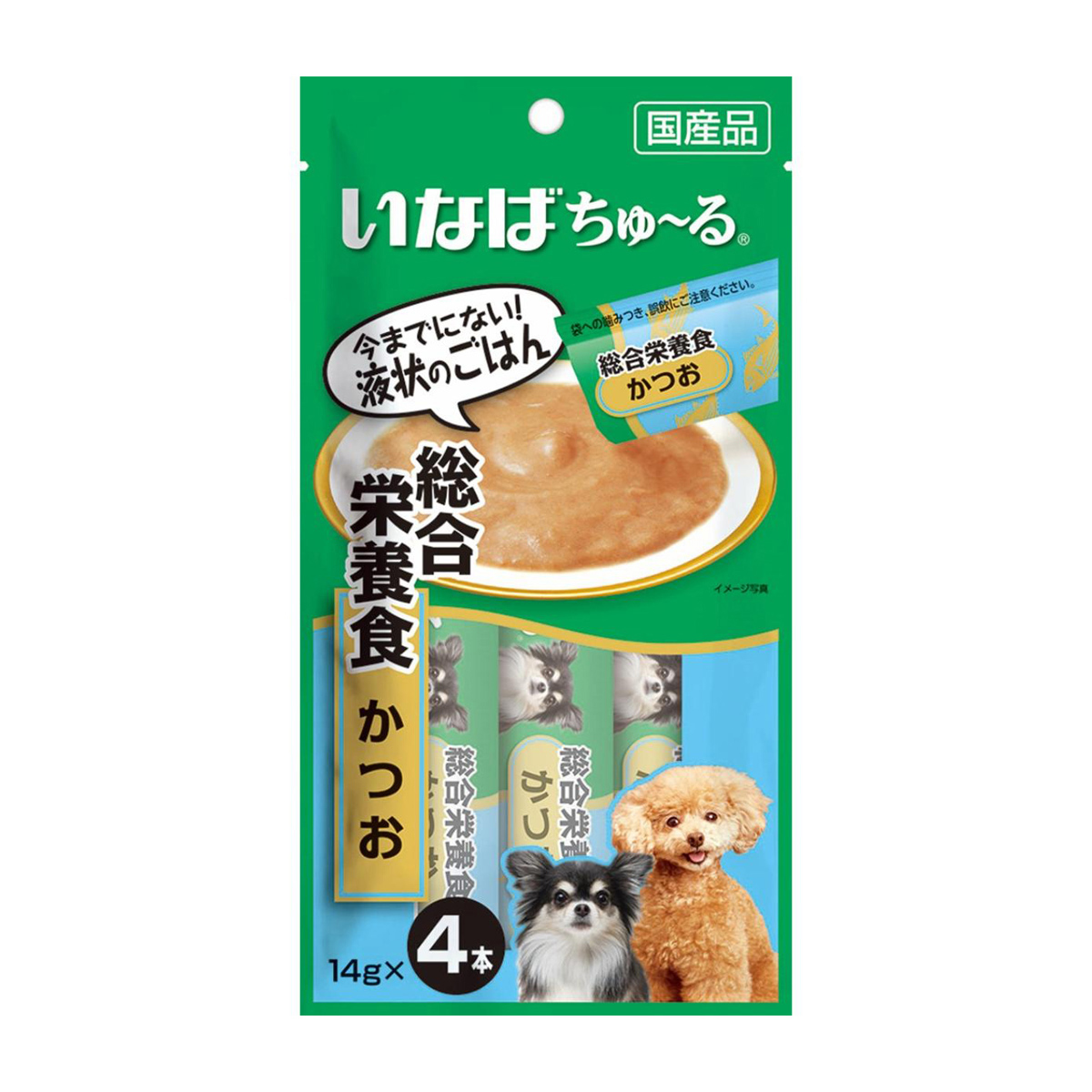 【ペット】いなば　ちゅーる　総合栄養食　かつお　１４ｇ×４本